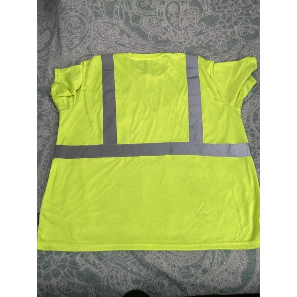Bass Creek Outfitters Mens High Visibility Reflective Safety 3XL Tee Neon Yellow - Picture 2 of 4